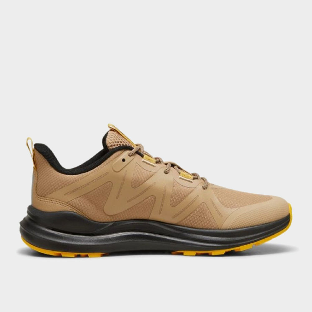 Puma Mens Reflect Lite Trail Running Trail Brown/black/yellow _ 183754 _ Brown