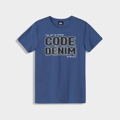 Code Mens Dots Outline Tee Blue