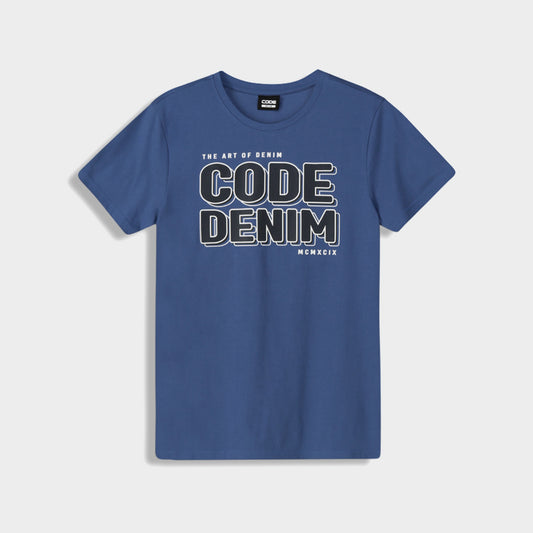 Code Mens Dots Outline Tee Blue