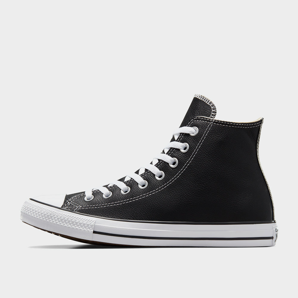 Converse Mens All Star Hi Leather Black/white _ 184659 _ Black