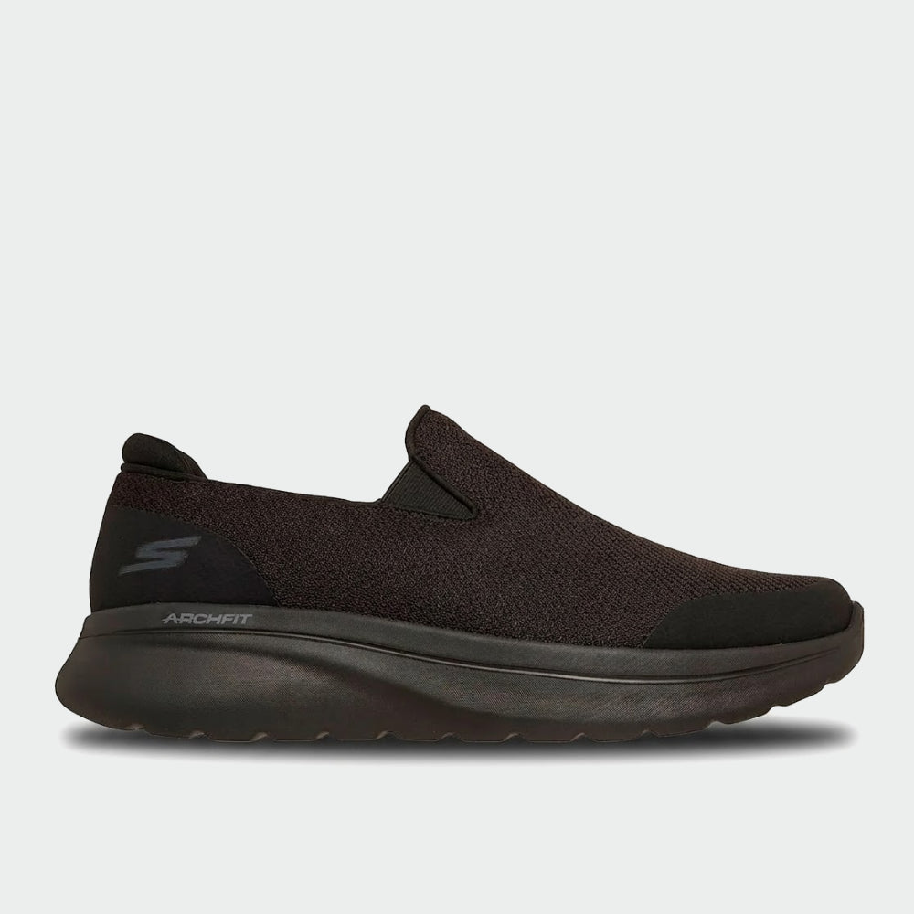 Skechers Mens Go Walk Arch Fit N Joy Sneakers Black
