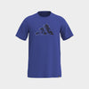 Adidas Mens Logo Graphic Tee Blue