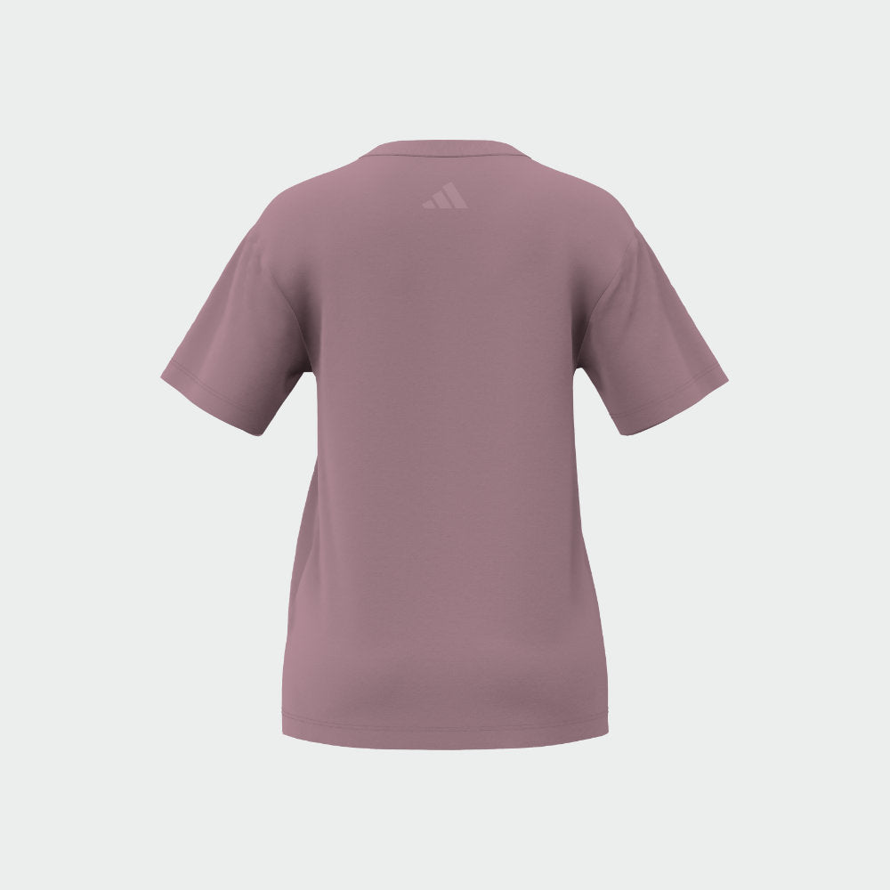 Adidas Womens Floral Tee Pink