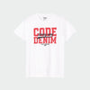 Code Mens Collegiate Sporty Swoosh Graphic Tee White