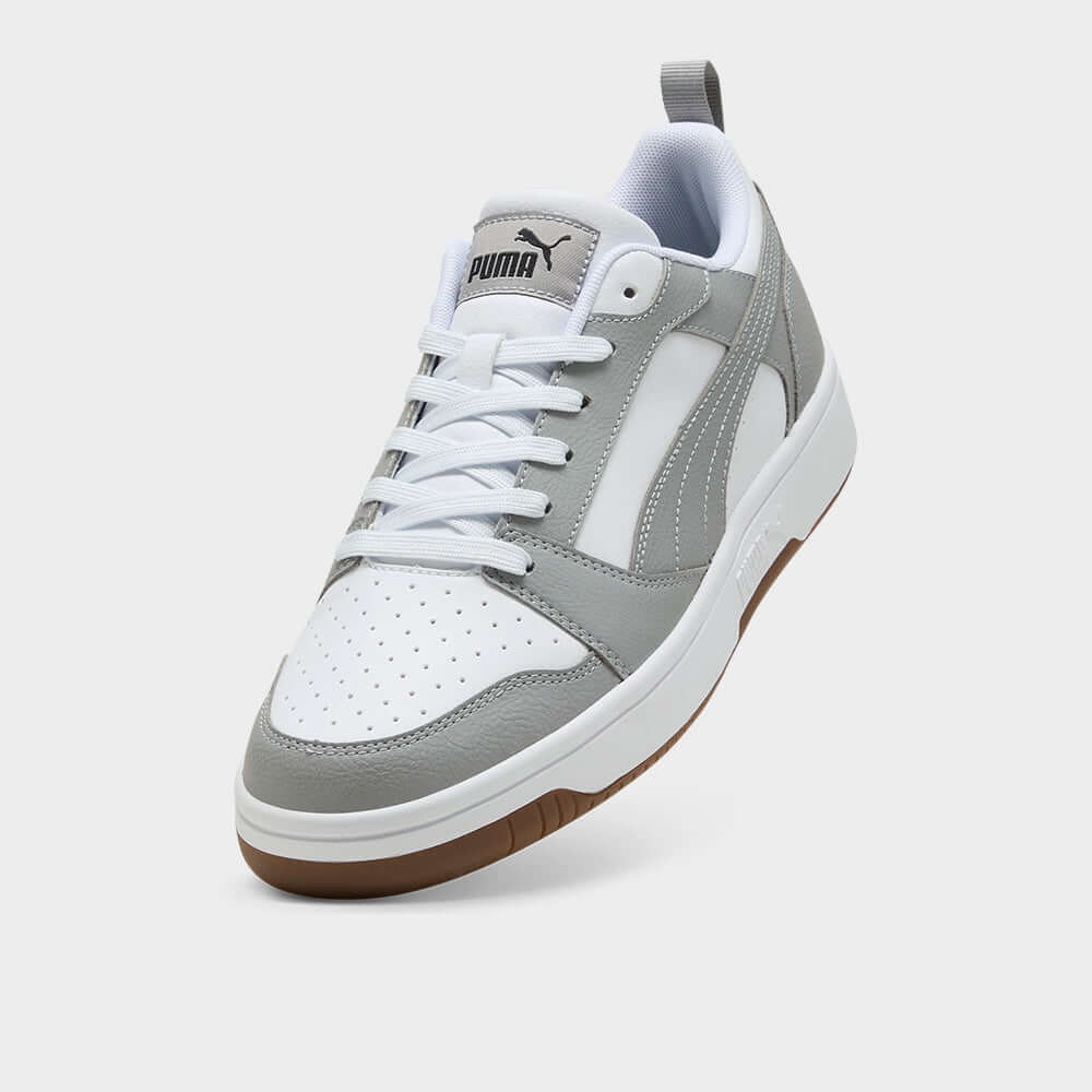 Puma Mens Rebound V6 Low Sneakers Grey - Main Image