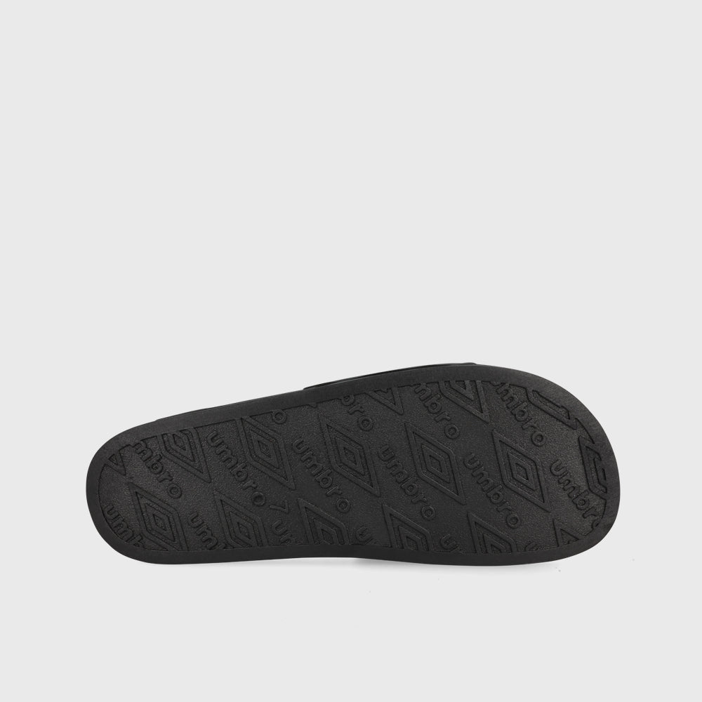 Umbro Mens Triple Logo Slides Black