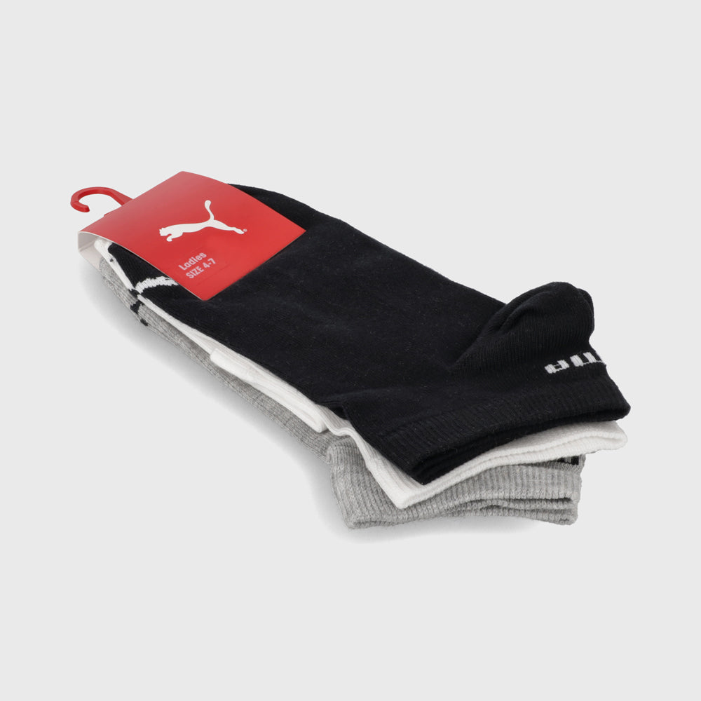 Puma UNISEX Ladies 3pk Low Cut socks Multi