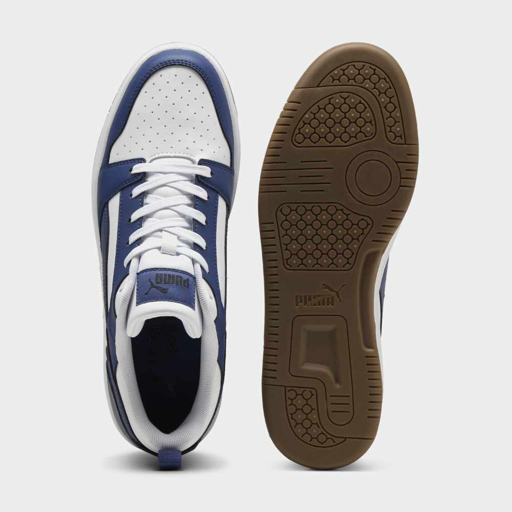 Puma Mens Rebound V6 Low Sneakers Blue