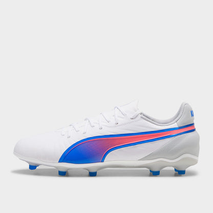 PUMA MENS King Match FG/AG Football Boots WHITE