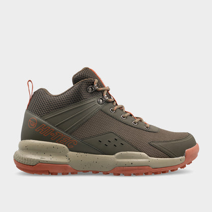 HI-TEC MENS Glacier Mid Outdoor Shoes BROWN
