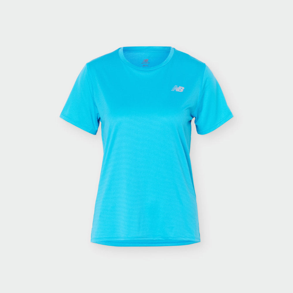 New Balance Womens Sport Logo Tee Blue