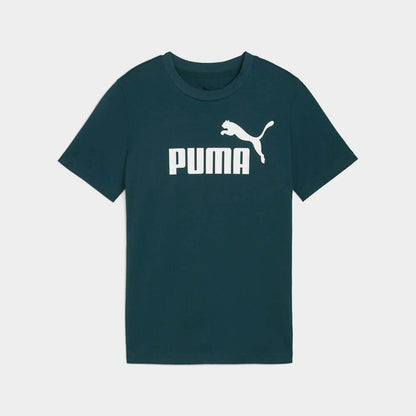 Puma Boys Essential Logo Tee Green