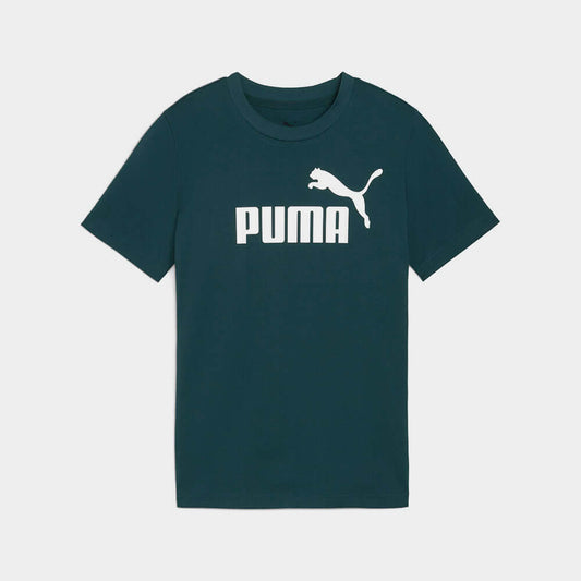 PUMA BOYS Essential Logo Tee GREEN