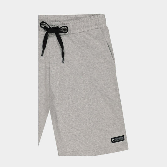 Code Mens Knit Jog Shorts Grey