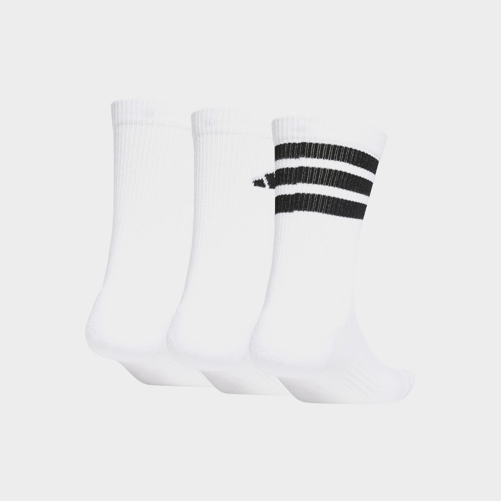 Adidas Unisex Logo 3 Pack Socks White