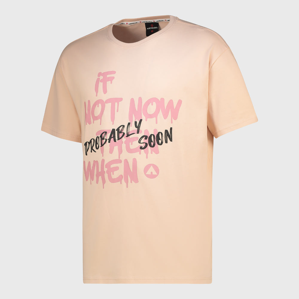 Airwalk Mens Graffiti Tee Pink