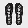 Umbro Womens Emboss Thong Sandals Black