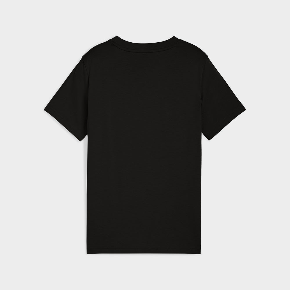 Puma Youth Graphic Logo Tee Black