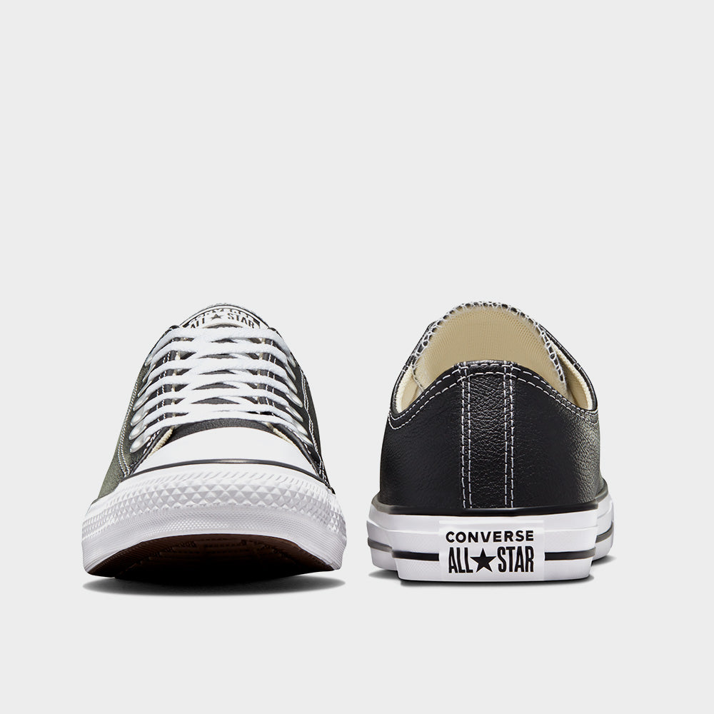 Converse Mens All Star Low Top Leather Sneaker Black