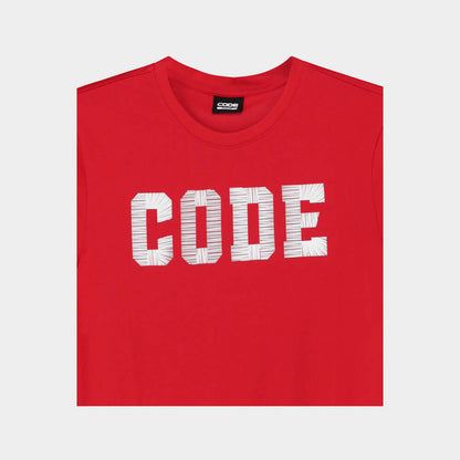 Code Mens Collegiate Puff Tee Red