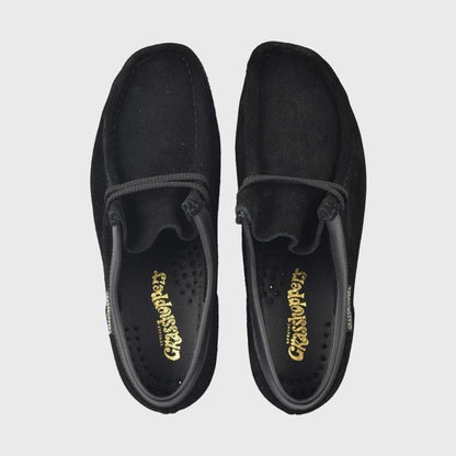 Grasshopper Mens Suede SofTee Moccasins Black