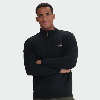 Hi-Tec Mens Mens Tech Quarter Zip Blue