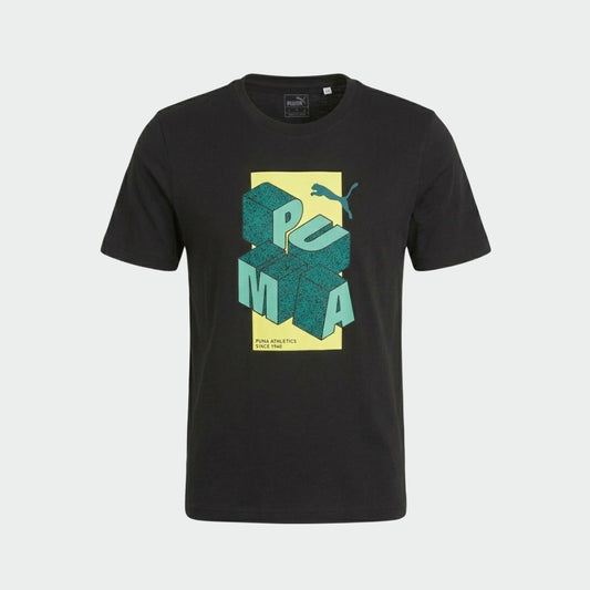 PUMA MENS Graphic Tee BLACK
