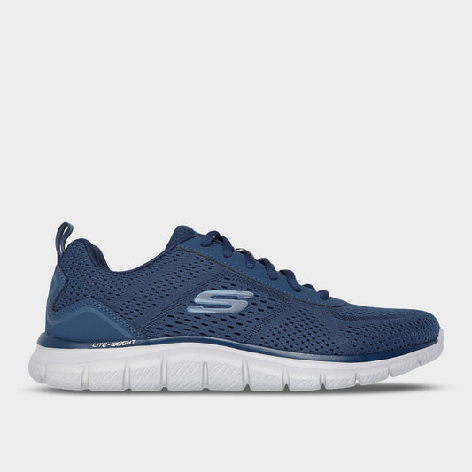 Skechers Mens Track Sneakers Blue