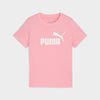 Puma Girls Essential Logo Tee Pink