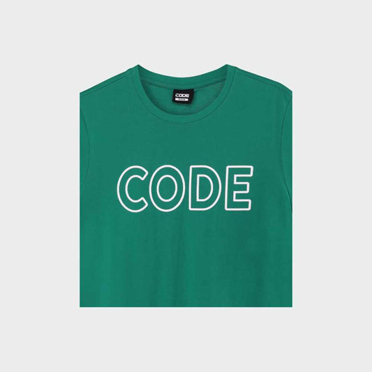 CODE MENS Outline Graphic Tee GREEN
