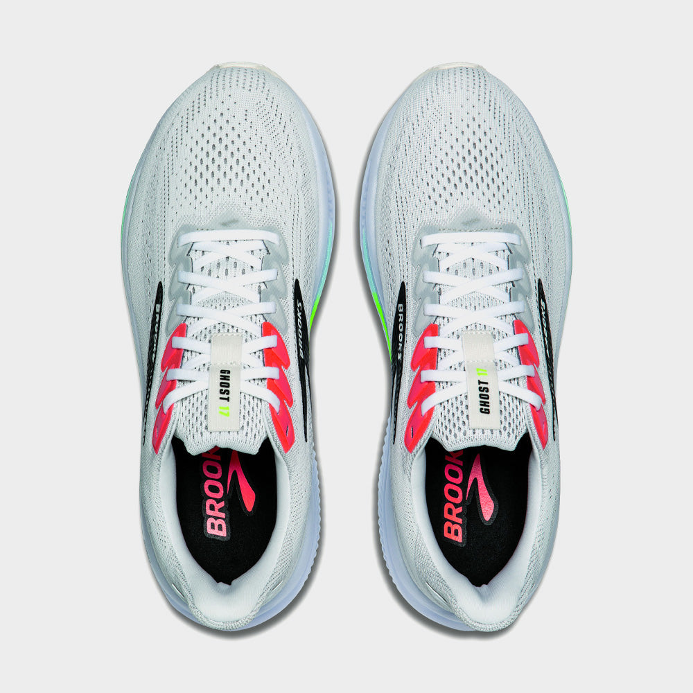 Brooks Mens Ghost 17 Running Shoes White