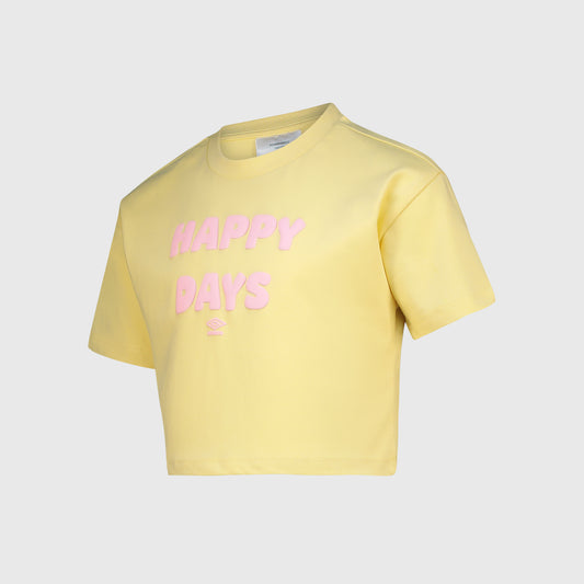 Umbro Girls Mivuyo Boxy Tee Yellow