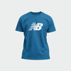 New Balance Mens Sport Logo Tee Blue