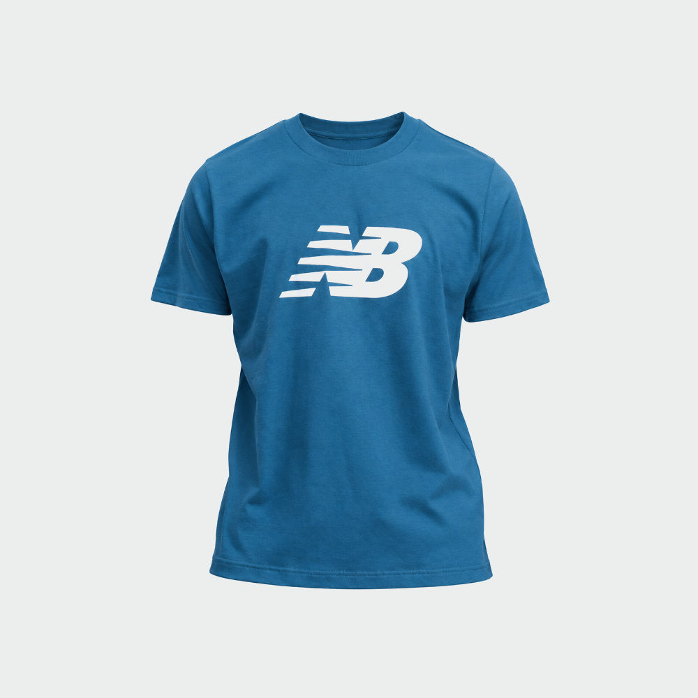 New Balance Mens Sport Logo Tee Blue
