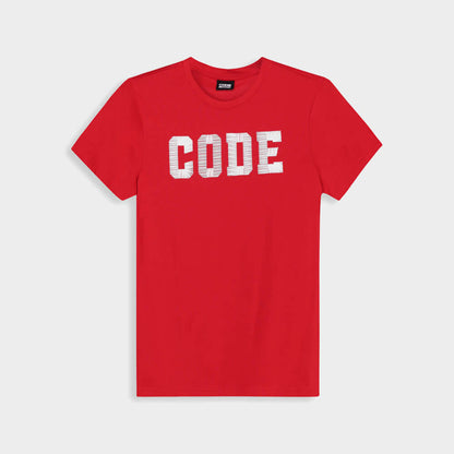 Code Mens Collegiate Puff Tee Red