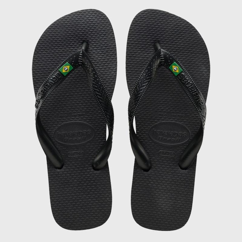 Havaianas Unisex Brazil Thong Sandals Black