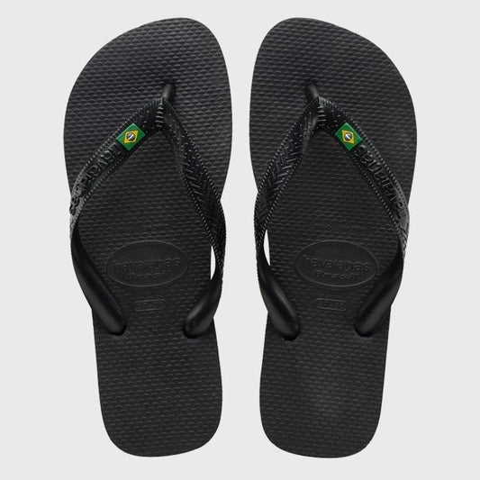 HAVAIANAS Brazil Thong Sandals BLACK