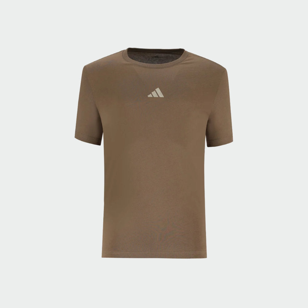 Adidas Mens Small Logo Tee Brown