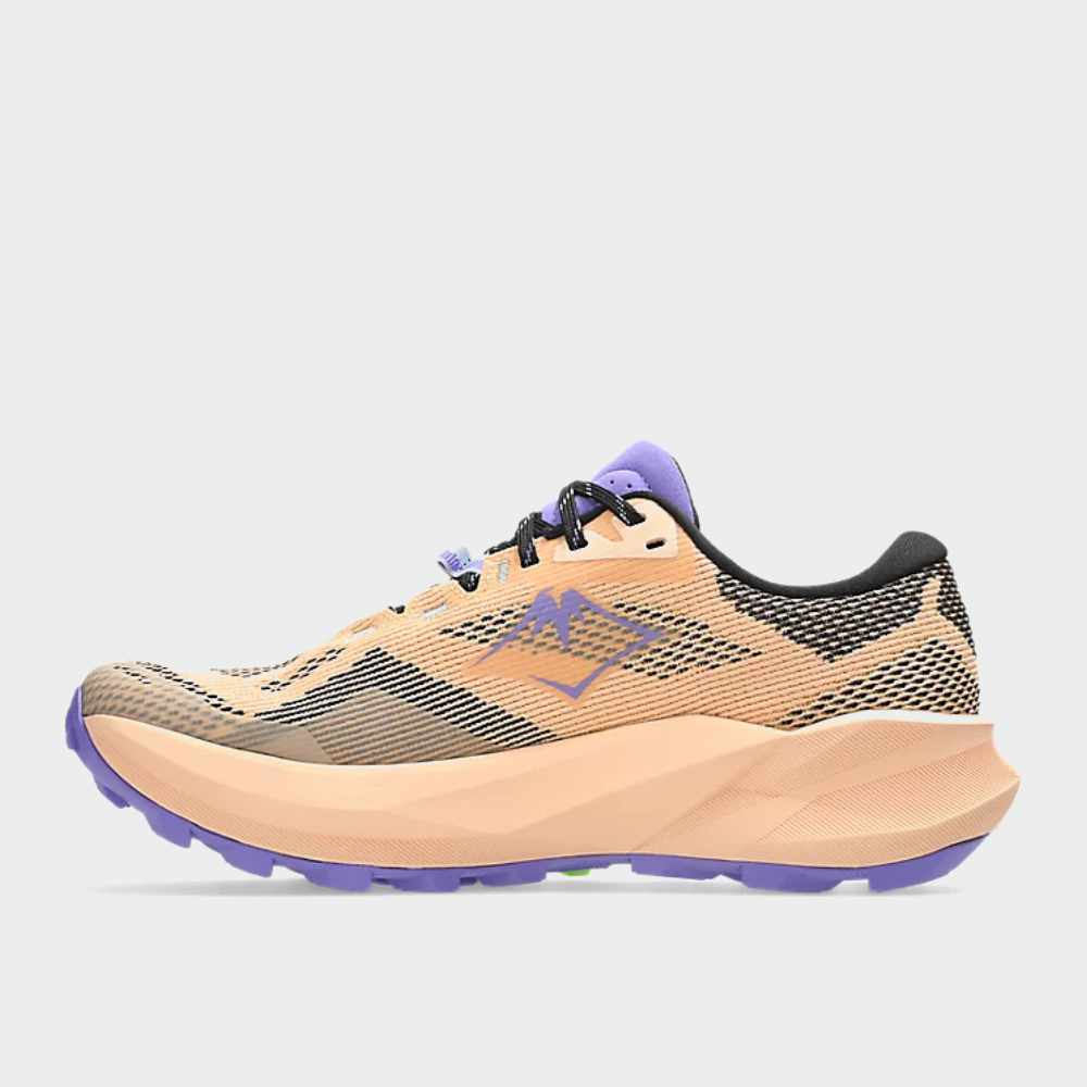 ASICS WOMENS TRABUCO 14 trail running shoes PINK