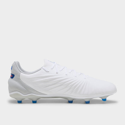 PUMA MENS King Match FG/AG Football Boots WHITE