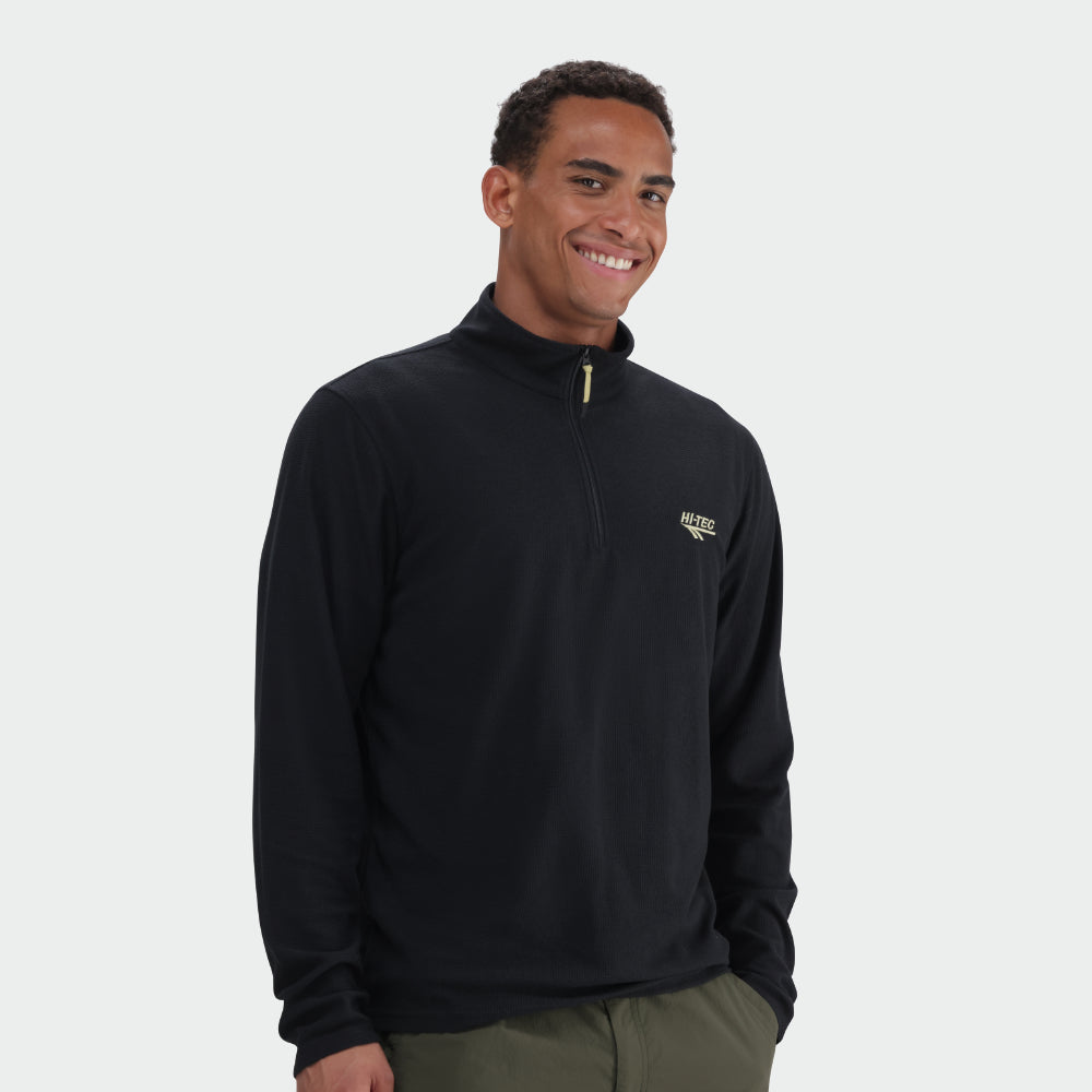Hi-Tec Mens Mens Tech Quarter Zip Blue