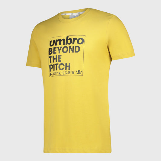 Umbro MENS Beyond Tee Yellow