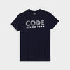 Code Mens Stripe Graphic Tee Blue