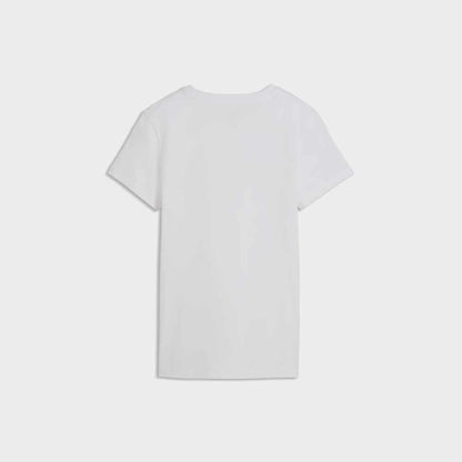 Puma Womens ESS Logo Lab Metallic Tee White