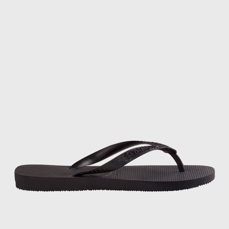 Havaianas Unisex Top Thong Sandals Black