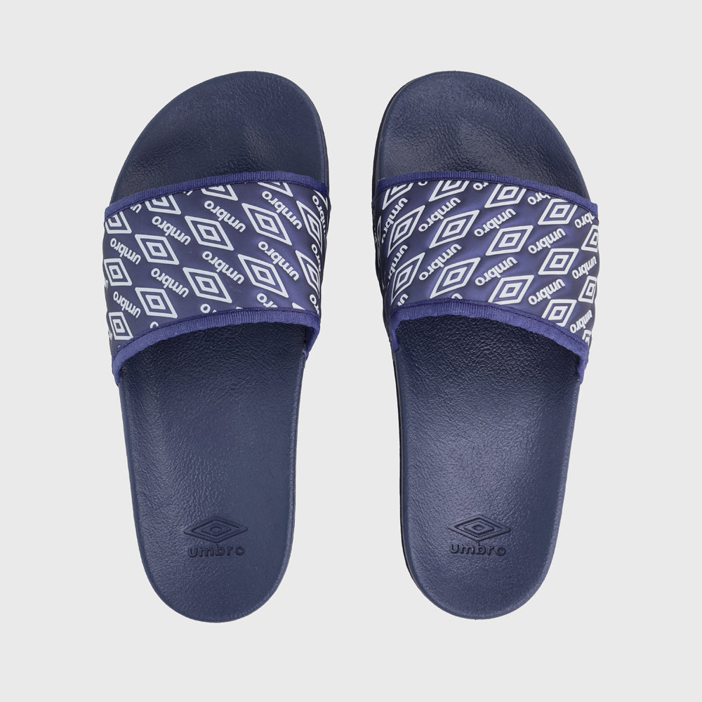 Umbro Womens Embossed Slides Navy