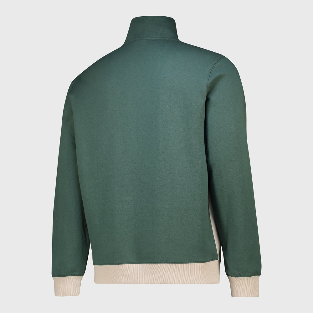 Umbro Mens Charter Quater Zip Top Green