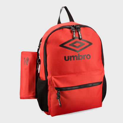 Umbro Back to School Backpack Set Red