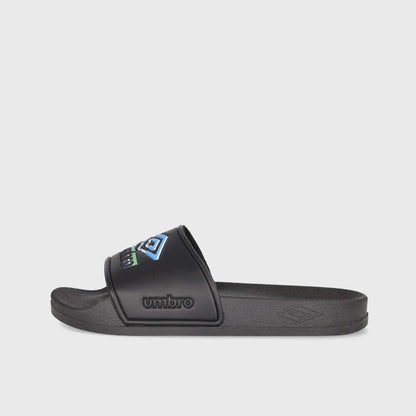 Umbro Mens Triple Logo Slides Black