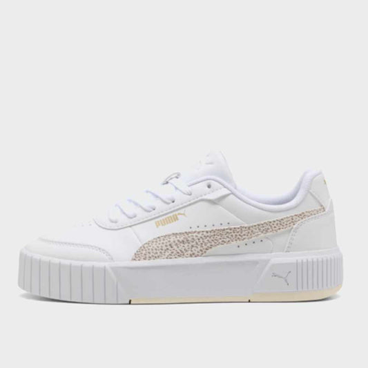 PUMA WOMENS Carina Mia Top Cat Sneakers WHITE